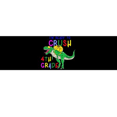 Ready to Crush 4th Grade Dinosaur Back to School Bumper Sticker