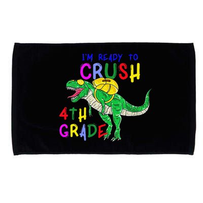 Ready to Crush 4th Grade Dinosaur Back to School Microfiber Hand Towel