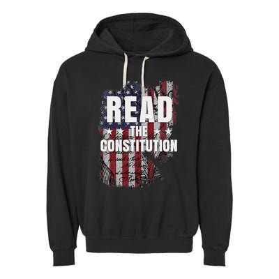 Read The Constitution ItS Bill Of Rights & Amendments Garment-Dyed Fleece Hoodie