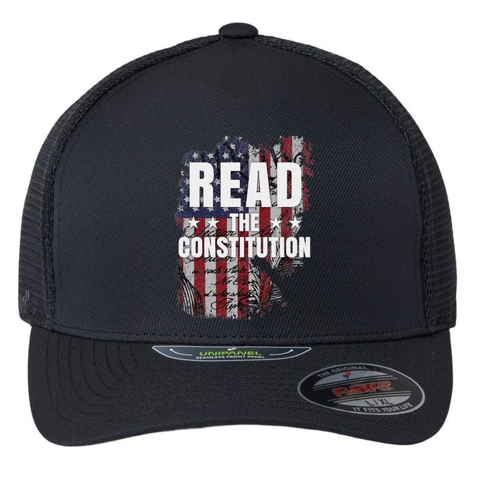 Read The Constitution ItS Bill Of Rights & Amendments Flexfit Unipanel Trucker Cap