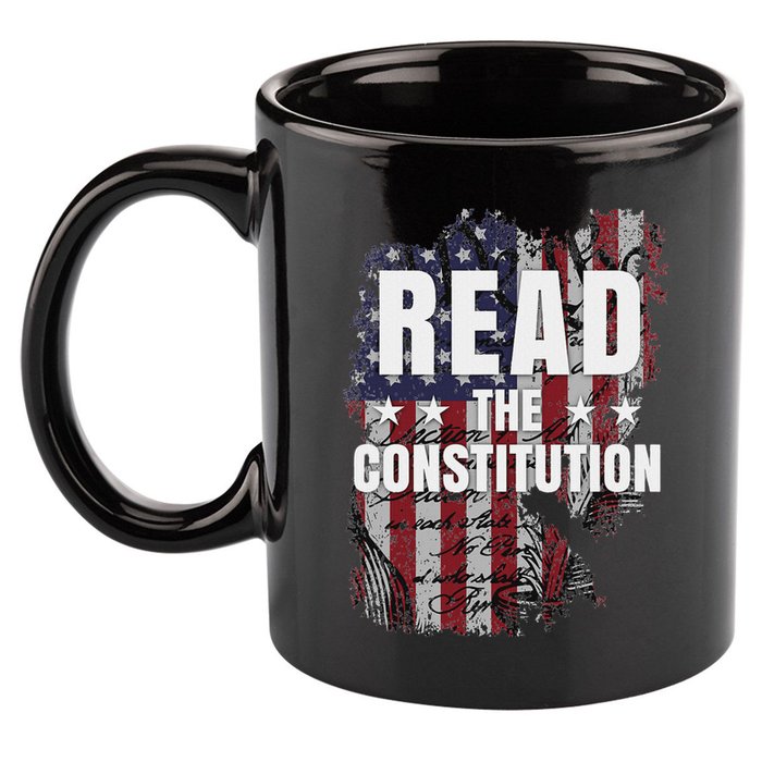 Read The Constitution ItS Bill Of Rights & Amendments 11oz C Handle Ceramic Mug
