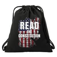 Read The Constitution ItS Bill Of Rights & Amendments Drawstring Bag