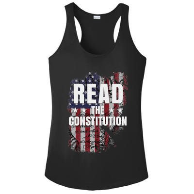 Read The Constitution ItS Bill Of Rights & Amendments Ladies PosiCharge Competitor Racerback Tank