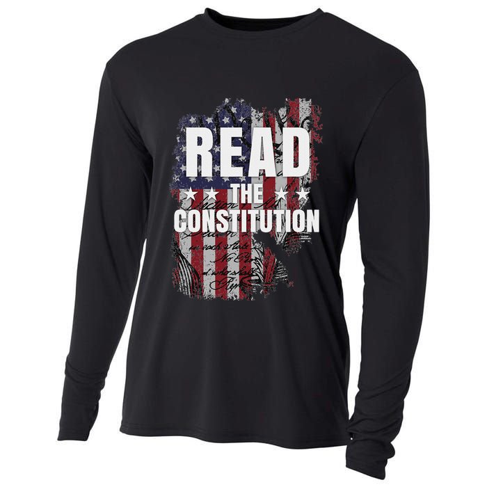 Read The Constitution ItS Bill Of Rights & Amendments Cooling Performance Long Sleeve Crew