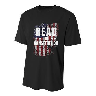 Read The Constitution ItS Bill Of Rights & Amendments Youth Performance Sprint T-Shirt
