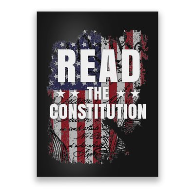 Read The Constitution ItS Bill Of Rights & Amendments Poster