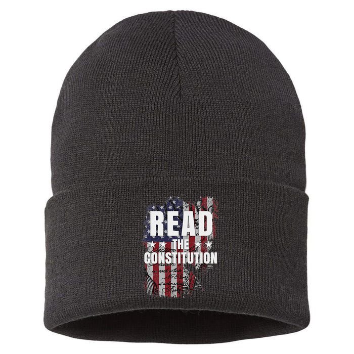 Read The Constitution ItS Bill Of Rights & Amendments Sustainable Knit Beanie