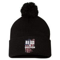 Read The Constitution ItS Bill Of Rights & Amendments Pom Pom 12in Knit Beanie