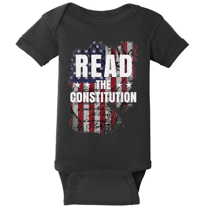 Read The Constitution ItS Bill Of Rights & Amendments Baby Bodysuit