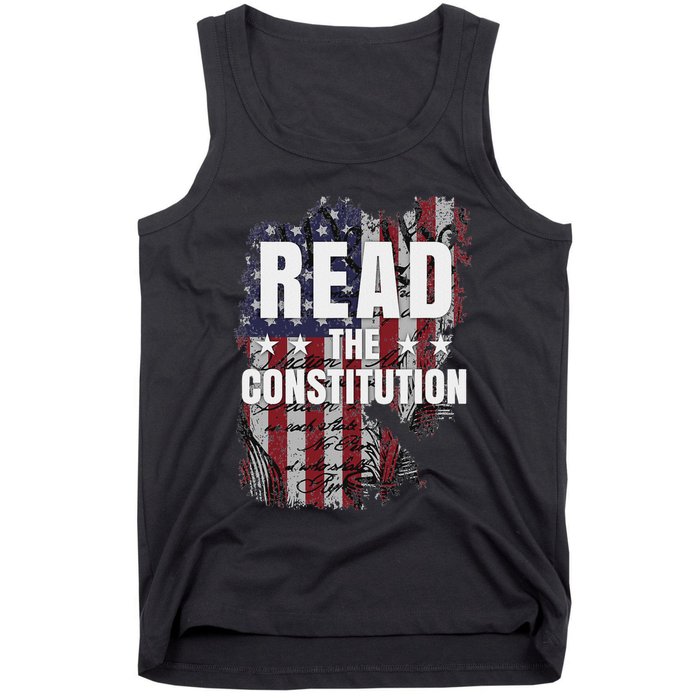 Read The Constitution ItS Bill Of Rights & Amendments Tank Top