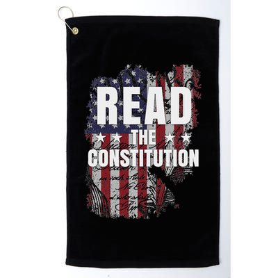 Read The Constitution ItS Bill Of Rights & Amendments Golf Towel
