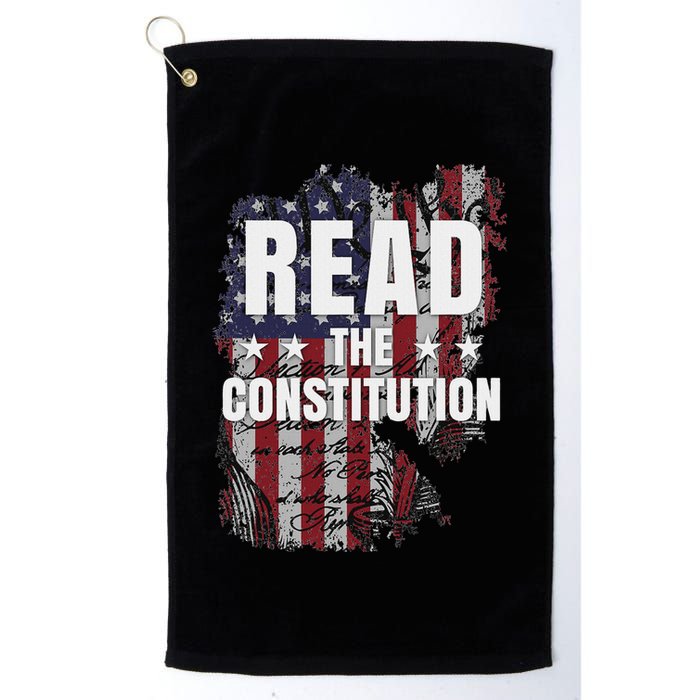 Read The Constitution ItS Bill Of Rights & Amendments Golf Towel