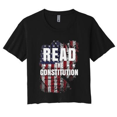Read The Constitution ItS Bill Of Rights & Amendments Crop Top