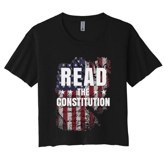 Read The Constitution ItS Bill Of Rights & Amendments Crop Top