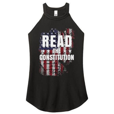 Read The Constitution ItS Bill Of Rights & Amendments Women's Perfect Tri Rocker Tank