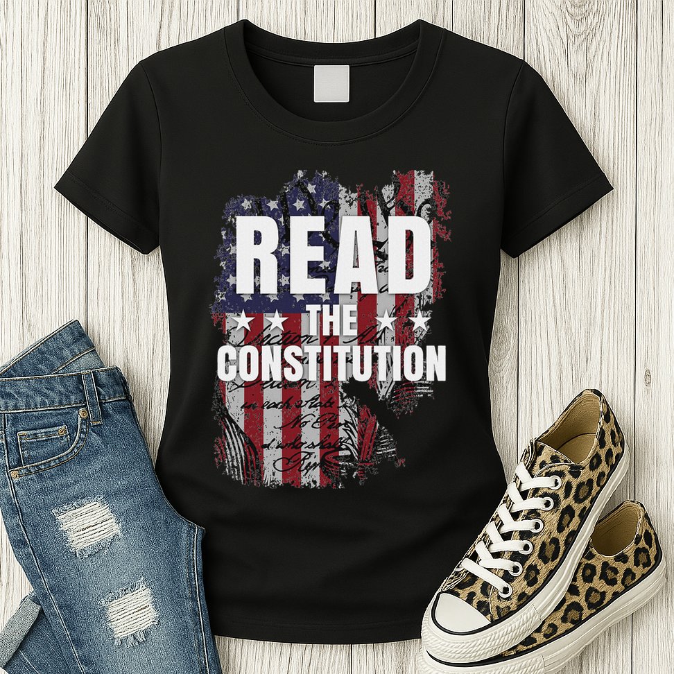 Read The Constitution ItS Bill Of Rights & Amendments Womens T-Shirt
