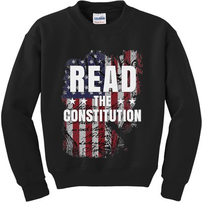 Read The Constitution ItS Bill Of Rights & Amendments Kids Sweatshirt