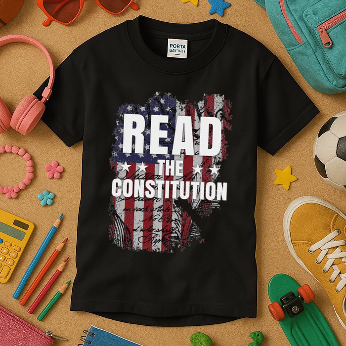 Read The Constitution ItS Bill Of Rights & Amendments Kids T-Shirt