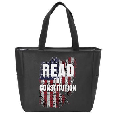 Read The Constitution ItS Bill Of Rights & Amendments Zip Tote Bag