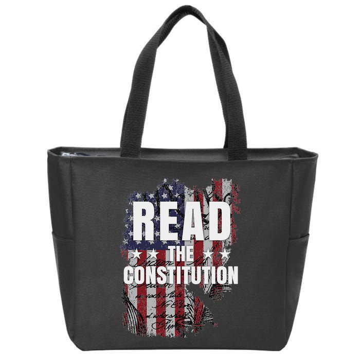 Read The Constitution ItS Bill Of Rights & Amendments Zip Tote Bag