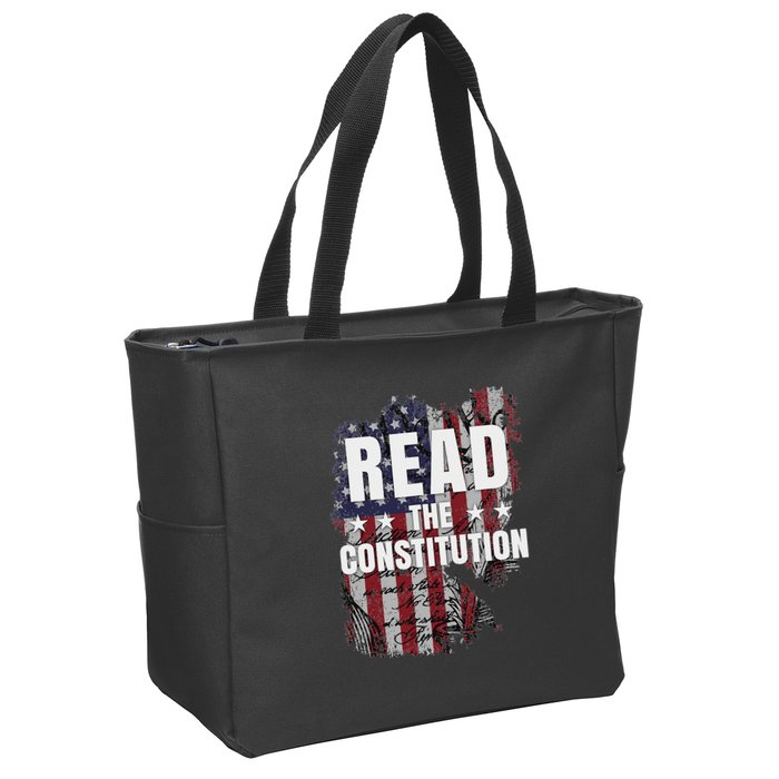 Read The Constitution ItS Bill Of Rights & Amendments Zip Tote Bag