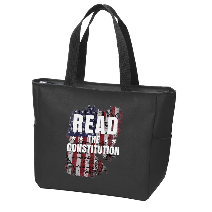 Read The Constitution ItS Bill Of Rights & Amendments Zip Tote Bag