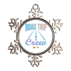 Road Trip Crew Travel Travelling Matching Family Group Cool Gift Metallic Star Ornament