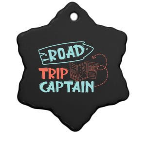 Road Trip Captain Traveler Vacation Explorer Adventure Gift Ceramic Star Ornament