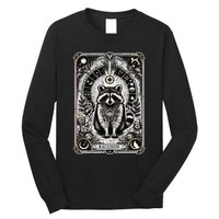 Raccoon Tarot Card Racoon Mystic Occult Raccoon Long Sleeve Shirt