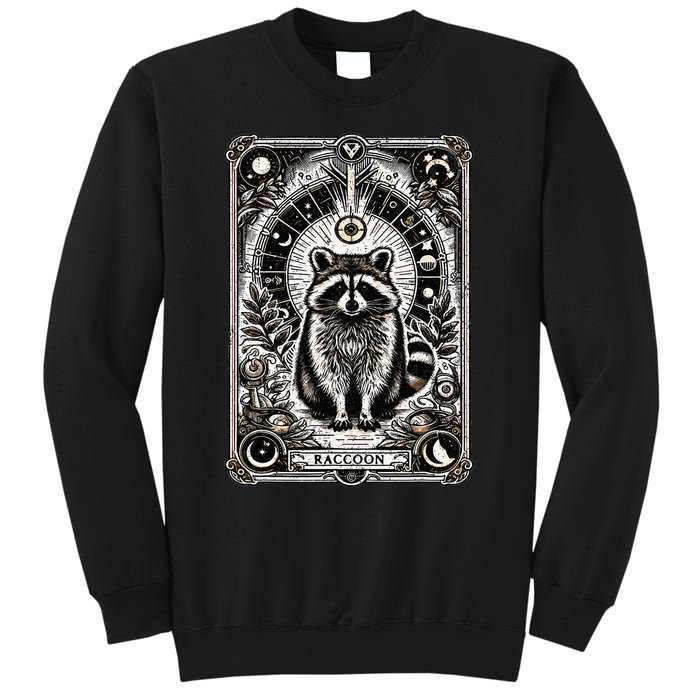 Raccoon Tarot Card Racoon Mystic Occult Raccoon Sweatshirt