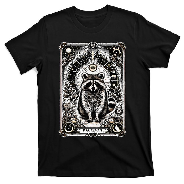 Raccoon Tarot Card Racoon Mystic Occult Raccoon T-Shirt