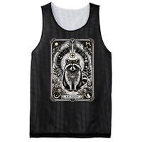 Raccoon Tarot Card Racoon Mystic Occult Raccoon Mesh Reversible Basketball Jersey Tank