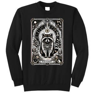 Raccoon Tarot Card Racoon Mystic Occult Raccoon Tall Sweatshirt