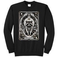 Raccoon Tarot Card Racoon Mystic Occult Raccoon Tall Sweatshirt