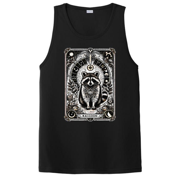 Raccoon Tarot Card Racoon Mystic Occult Raccoon PosiCharge Competitor Tank