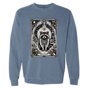 Raccoon Tarot Card Racoon Mystic Occult Raccoon Garment-Dyed Sweatshirt