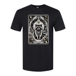 Raccoon Tarot Card Racoon Mystic Occult Raccoon Softstyle CVC T-Shirt