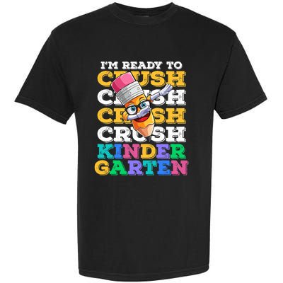 Ready To Crush Kindergarten First Day Of School Boy Kids Garment-Dyed Heavyweight T-Shirt