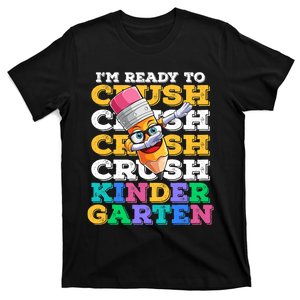 Ready To Crush Kindergarten First Day Of School Boy Kids T-Shirt