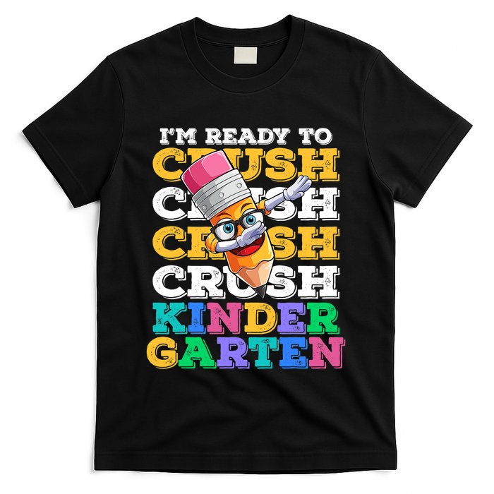 Ready To Crush Kindergarten First Day Of School Boy Kids T-Shirt