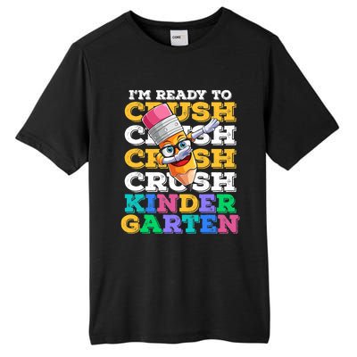 Ready To Crush Kindergarten First Day Of School Boy Kids Tall Fusion ChromaSoft Performance T-Shirt