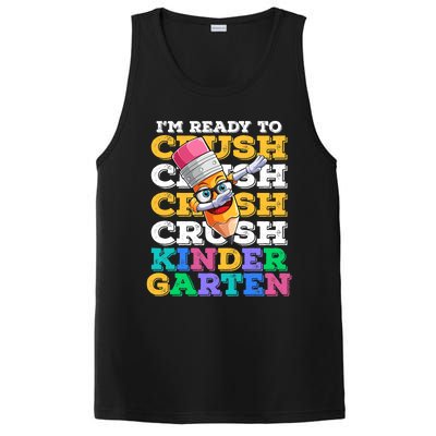 Ready To Crush Kindergarten First Day Of School Boy Kids PosiCharge Competitor Tank