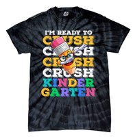 Ready To Crush Kindergarten First Day Of School Boy Kids Tie-Dye T-Shirt