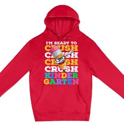 Ready To Crush Kindergarten First Day Of School Boy Kids Premium Pullover Hoodie