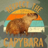 Respect The Capybara Animal Funny Capybara Lover Legacy Tie Dye Trucker Hat