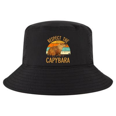Respect The Capybara Animal Funny Capybara Lover Cool Comfort Performance Bucket Hat