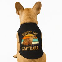 Respect The Capybara Animal Funny Capybara Lover Doggie Tank