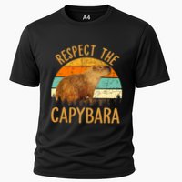 Respect The Capybara Animal Funny Capybara Lover Performance Shirt