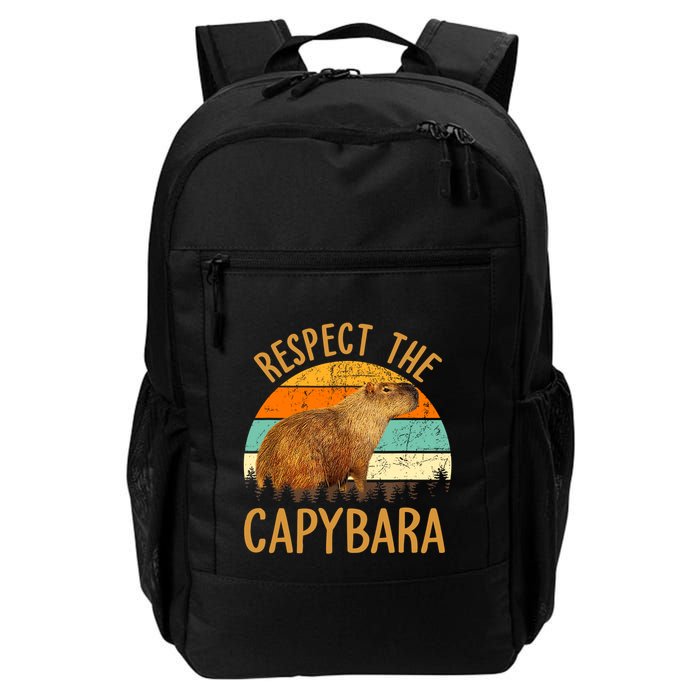 Respect The Capybara Animal Funny Capybara Lover Backpack