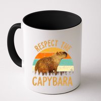Respect The Capybara Animal Funny Capybara Lover Mug